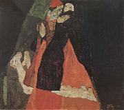 Egon Schiele Cardinal and Nun France oil painting artist
